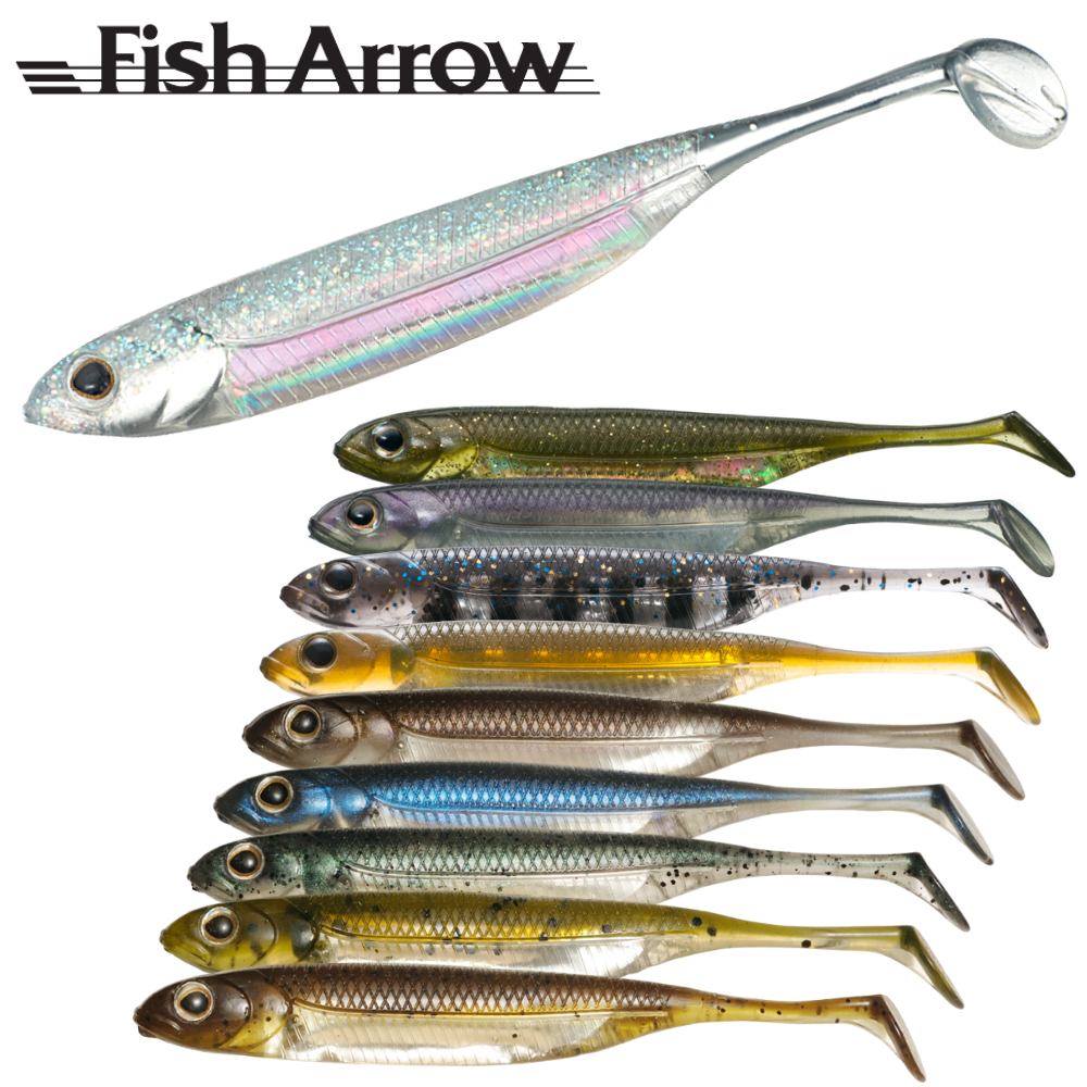 FISH ARROW Finesse Soft Bait Lure FLASH-J SHAD 3”