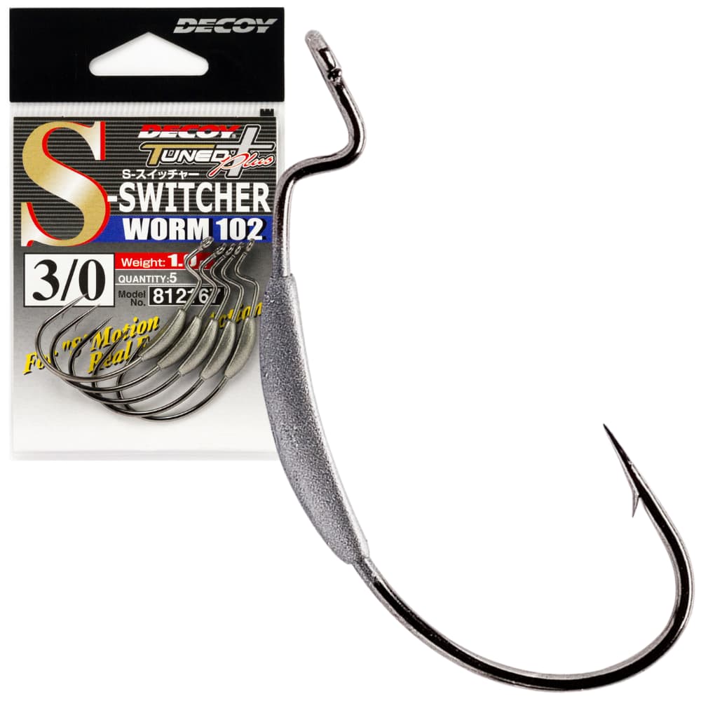 DECOY Fishing Weighted Worm Hook S-SWITCHER WORM 102