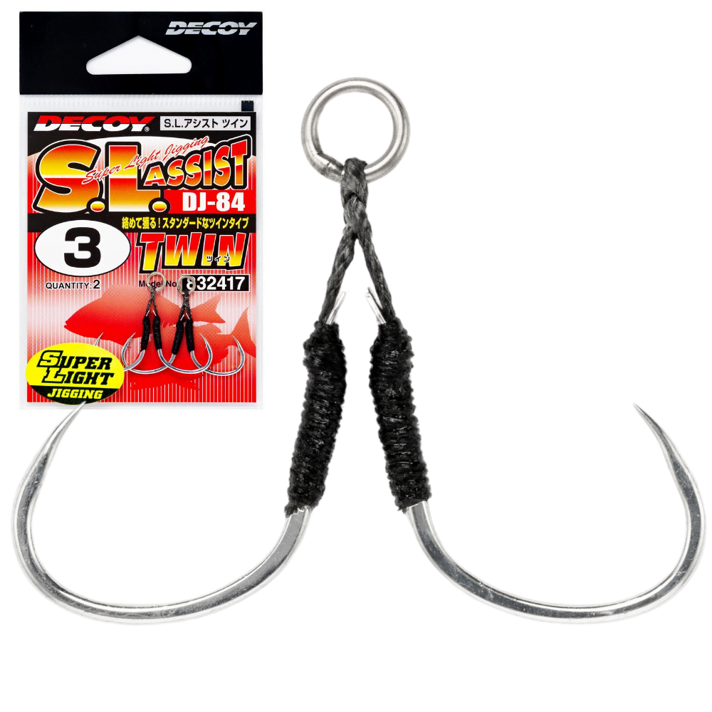 DECOY Saltwater Super Light Jigging Twin Assist Hook DJ-84