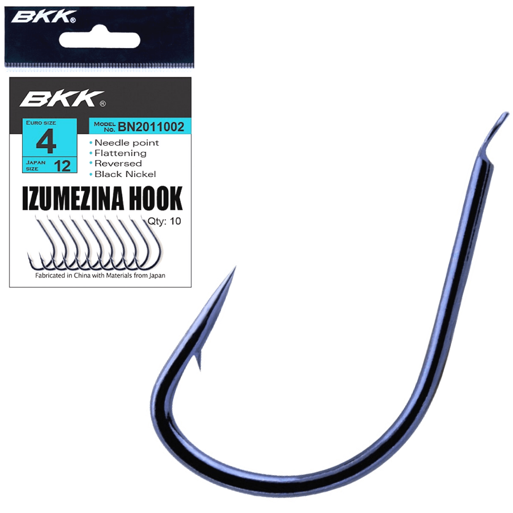 BKK High Carbon Steel Black Nikel Hook IZUMEZINA DIAMOND
