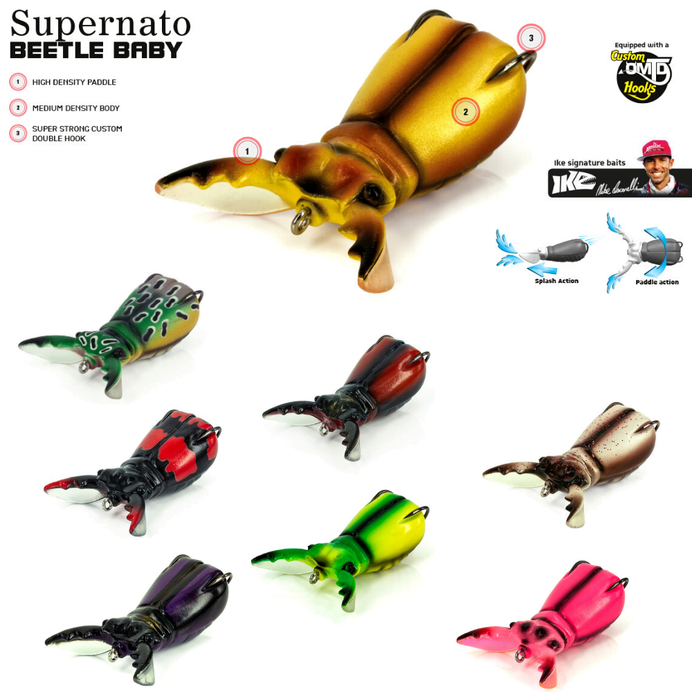 MOLIX Topwater Soft Body Lure SUPERNATO BEETLE Baby