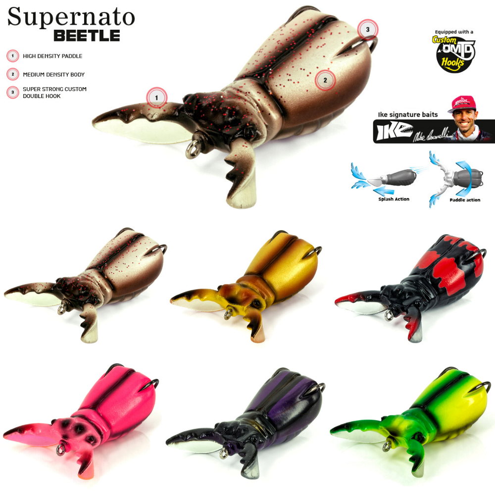 MOLIX Topwater Soft Body Lure SUPERNATO BEETLE