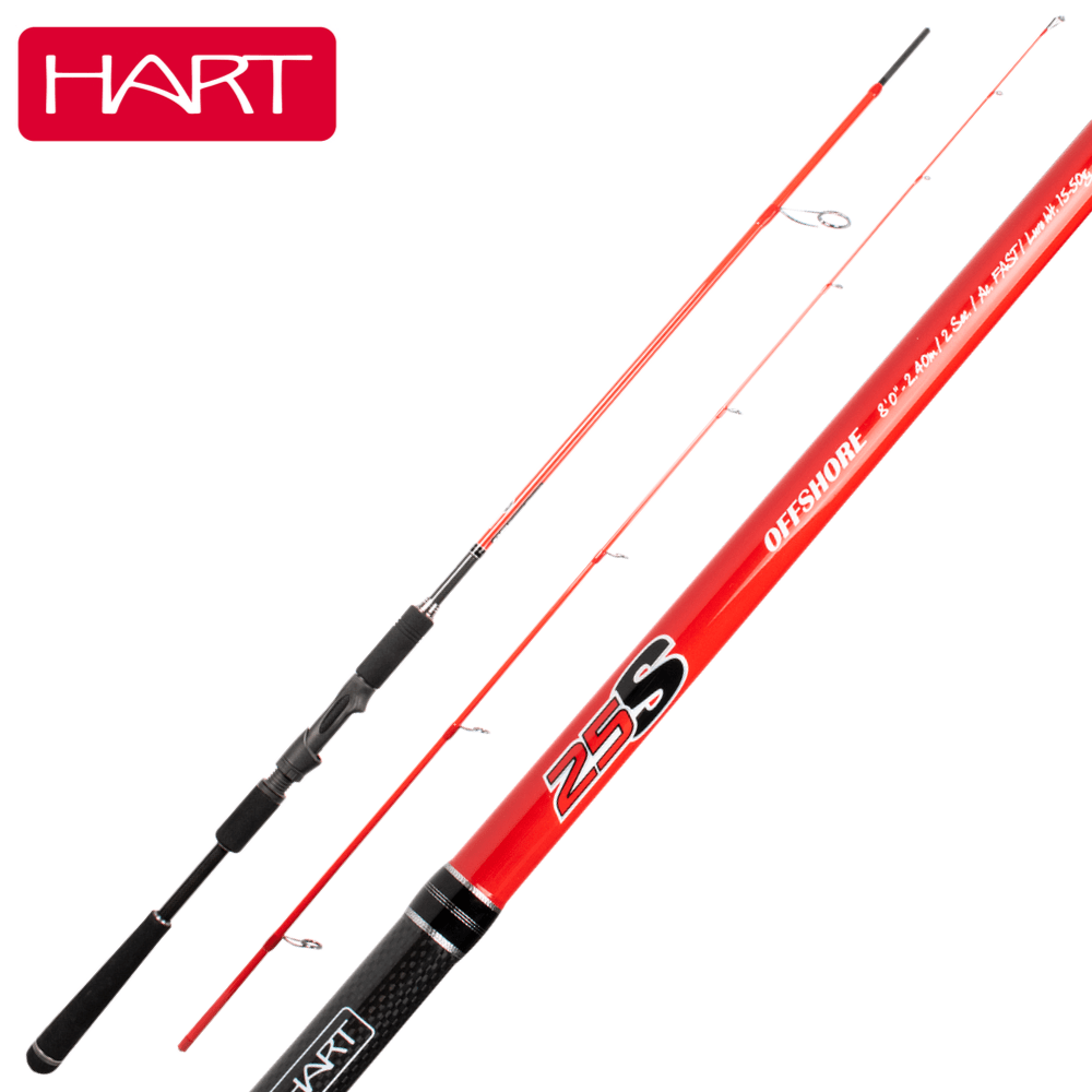 HART SALTWATER SHORE & BOAT TECHNICAL SPINNING ROD 25S OFFSHORE 8’0