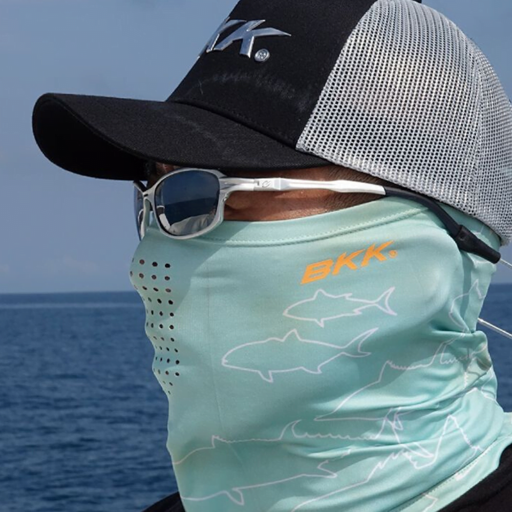 BKK Sun/UV 40+ Protection Ozoneshield Fabric Face Mask 03 SHIELD Water Blue - Image 2