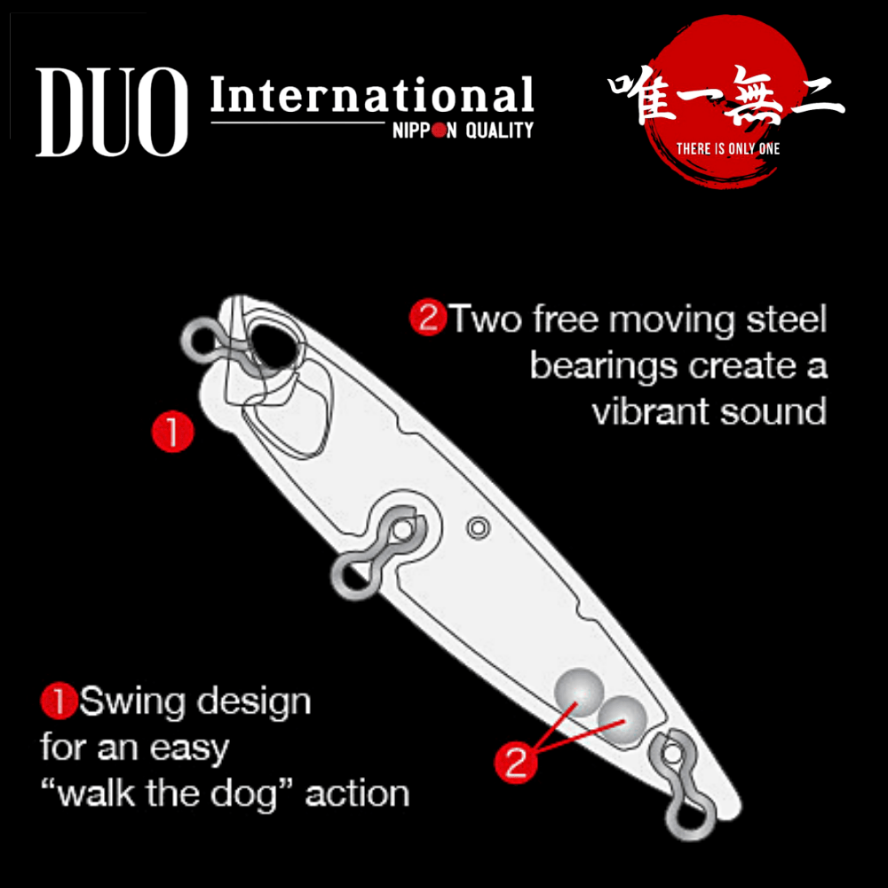 DUO Topwater Walk The Dog Floating Lure Realis PENCIL 65 SW Limited - Image 2