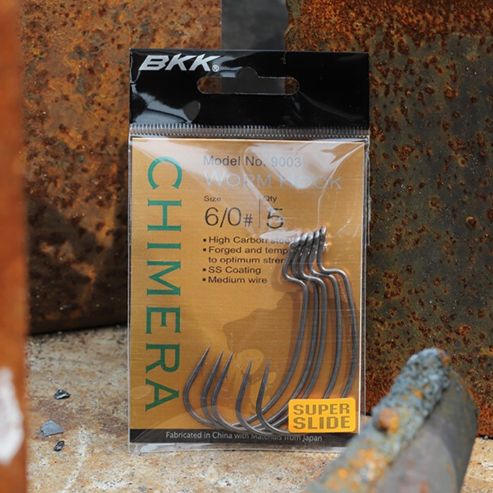 BKK Wide Gap Worm Hook Super-Slide Coating CHIMERA - Image 6