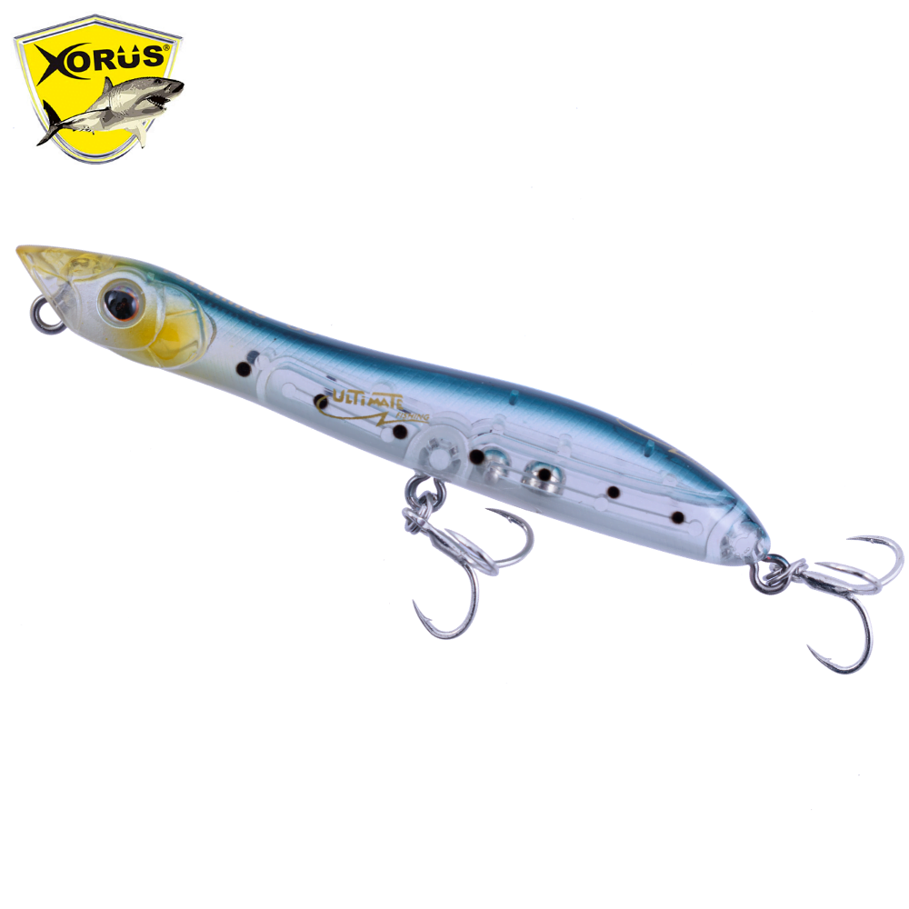 XORUS Topwater Floating Pencil Lure PATCHINKO 85 Ghost Iwashi