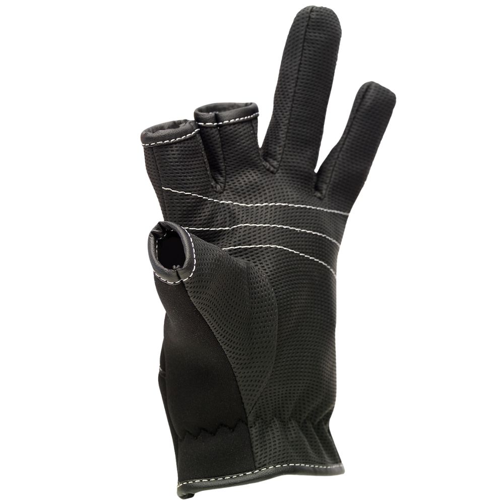 ABU GARCIA Professional Neoprene Stretch 3 Cut Gloves AMBASSADEUR - Image 3