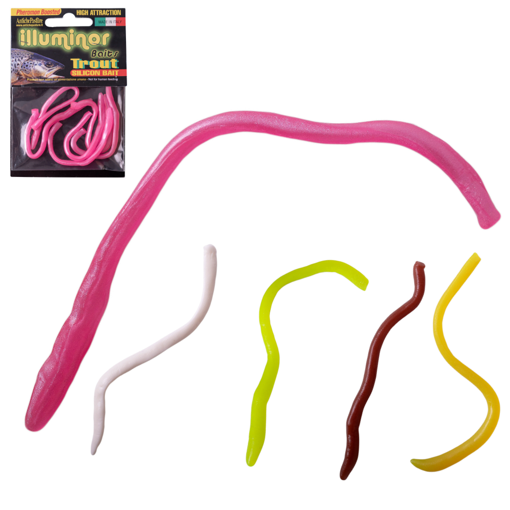 ANTICHE PASTURE Trout Scented Silicone Bait LOMBRICO