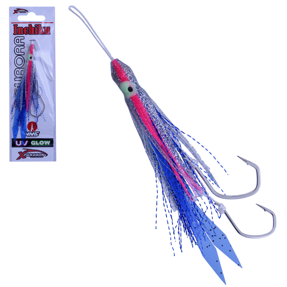 X-PARAGON Saltwater Rubber Jigging Assist Rig AURORA INCHIKU BBUVG