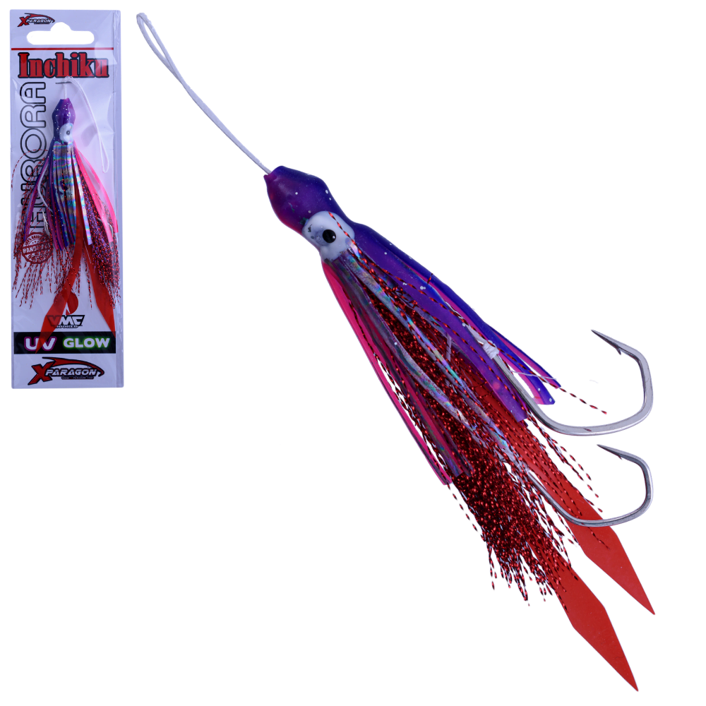 X-PARAGON Saltwater Rubber Jigging Assist Rig AURORA INCHIKU RRUVG