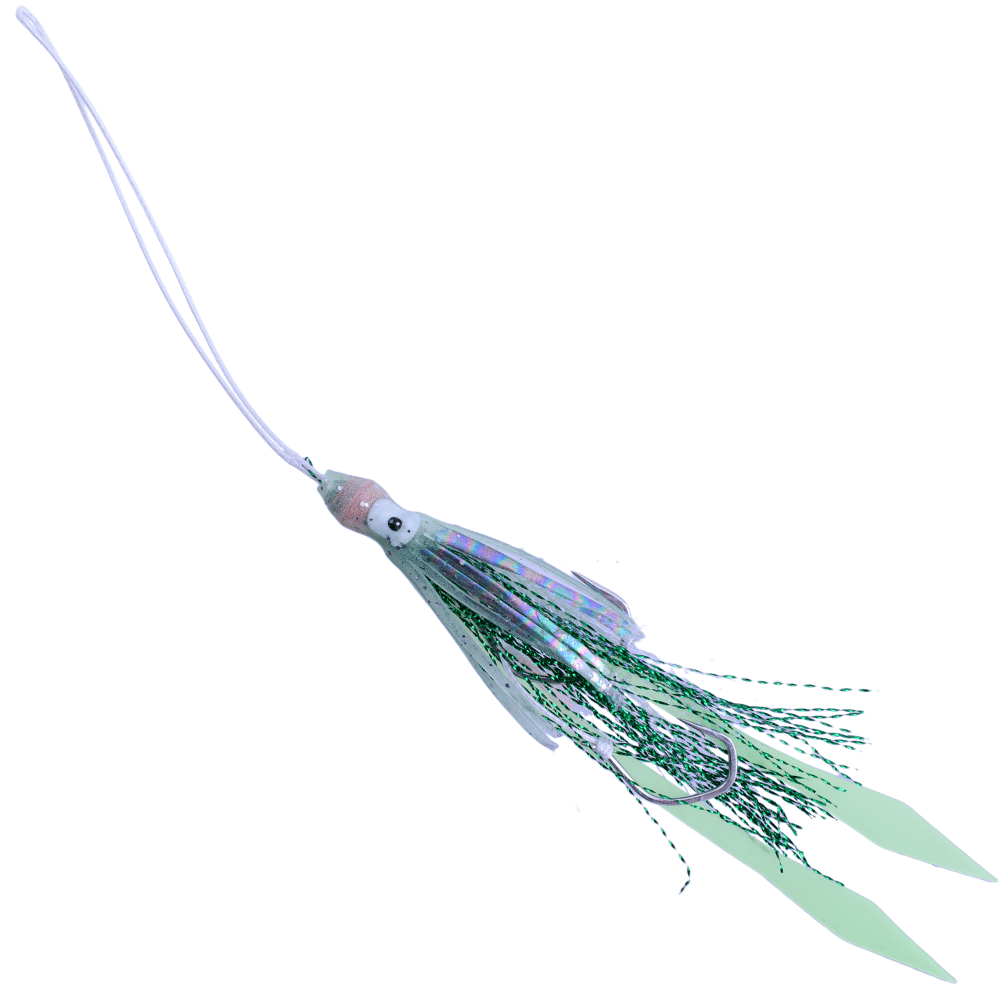 X-PARAGON Saltwater Rubber Jigging Skirted Assist Hook Rig AURORA TAI GGUVG - Image 2