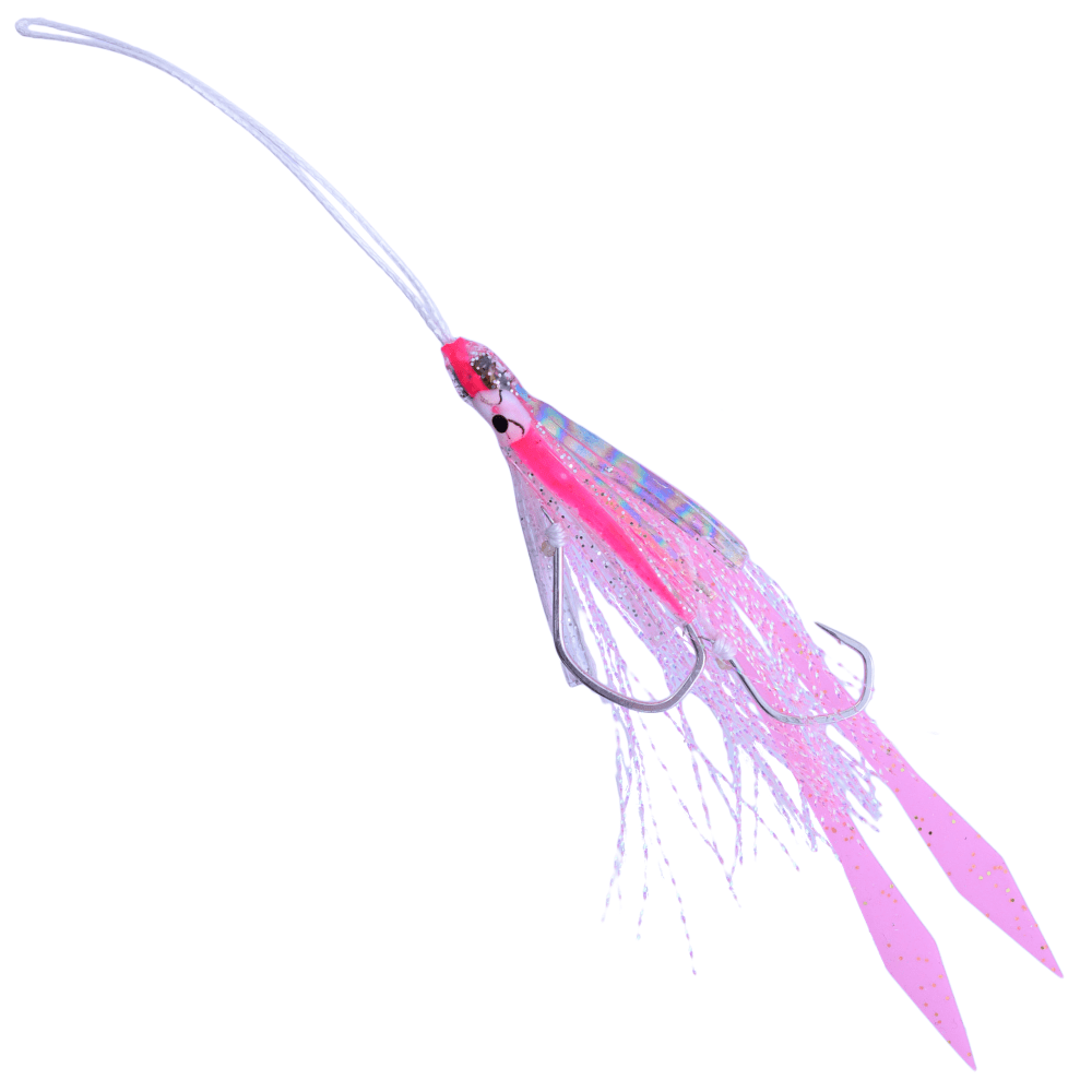 X-PARAGON Saltwater Rubber Jigging Skirted Assist Hook Rig AURORA TAI PPUVG - Image 2