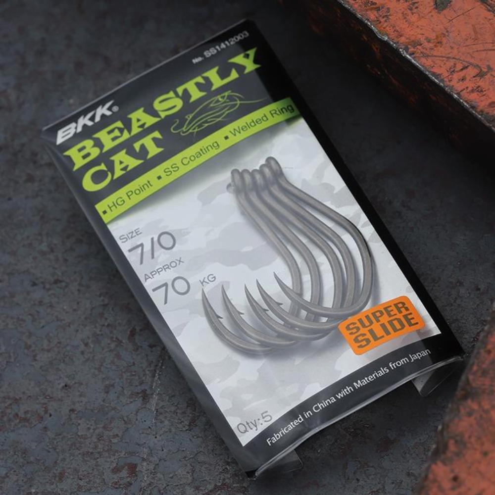 BKK Hand Ground Ultimate Bait Fishing Hook BEASTLY CAT - Image 2