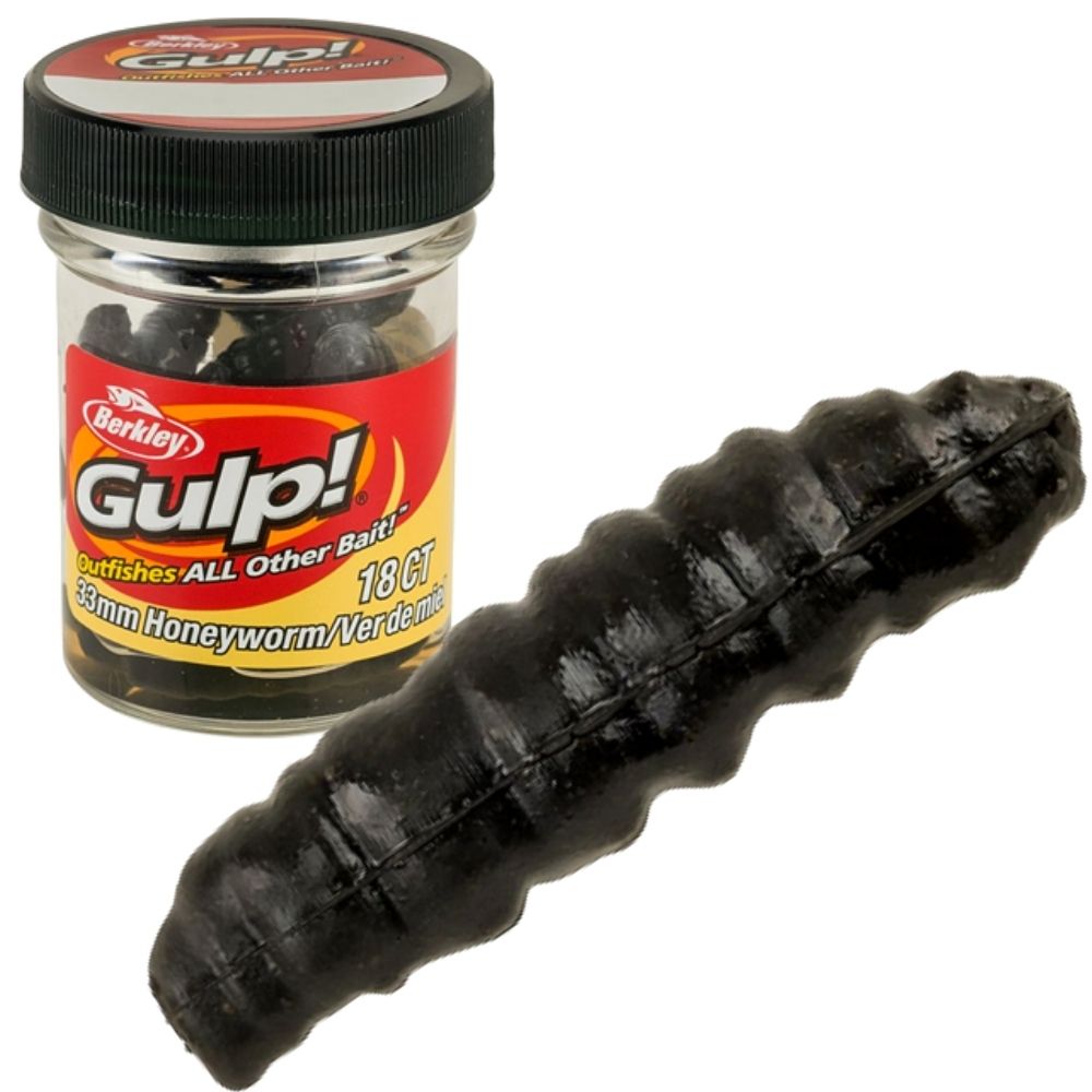 BERKLEY GULP Scented Soft Bait Honey Worm B.I.G. 33mm - Image 2