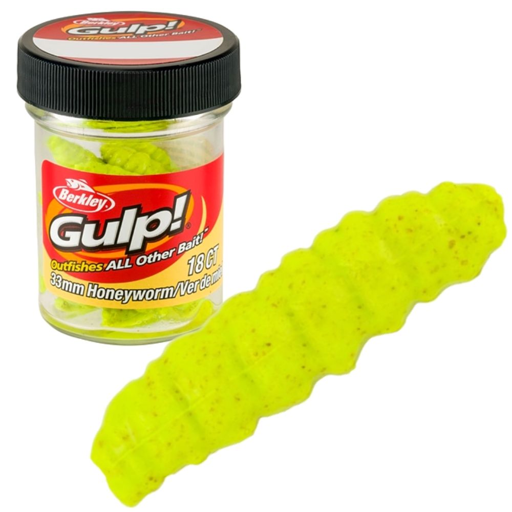 BERKLEY GULP Scented Soft Bait Honey Worm B.I.G. 33mm - Image 4