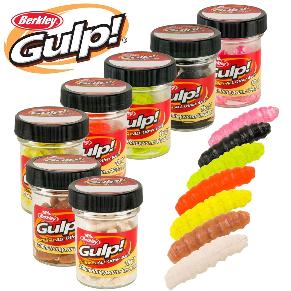 BERKLEY GULP Scented Soft Bait Honey Worm B.I.G. 33mm
