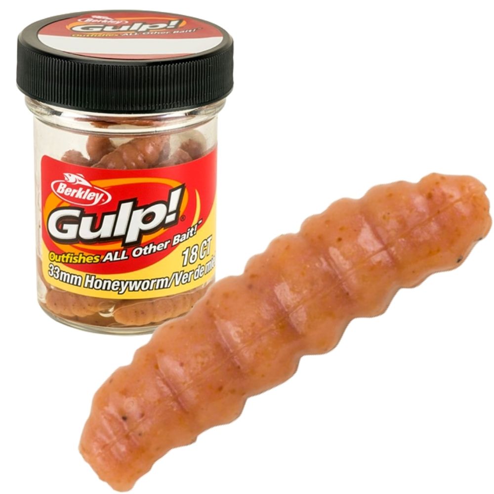 BERKLEY GULP Scented Soft Bait Honey Worm B.I.G. 33mm - Image 5