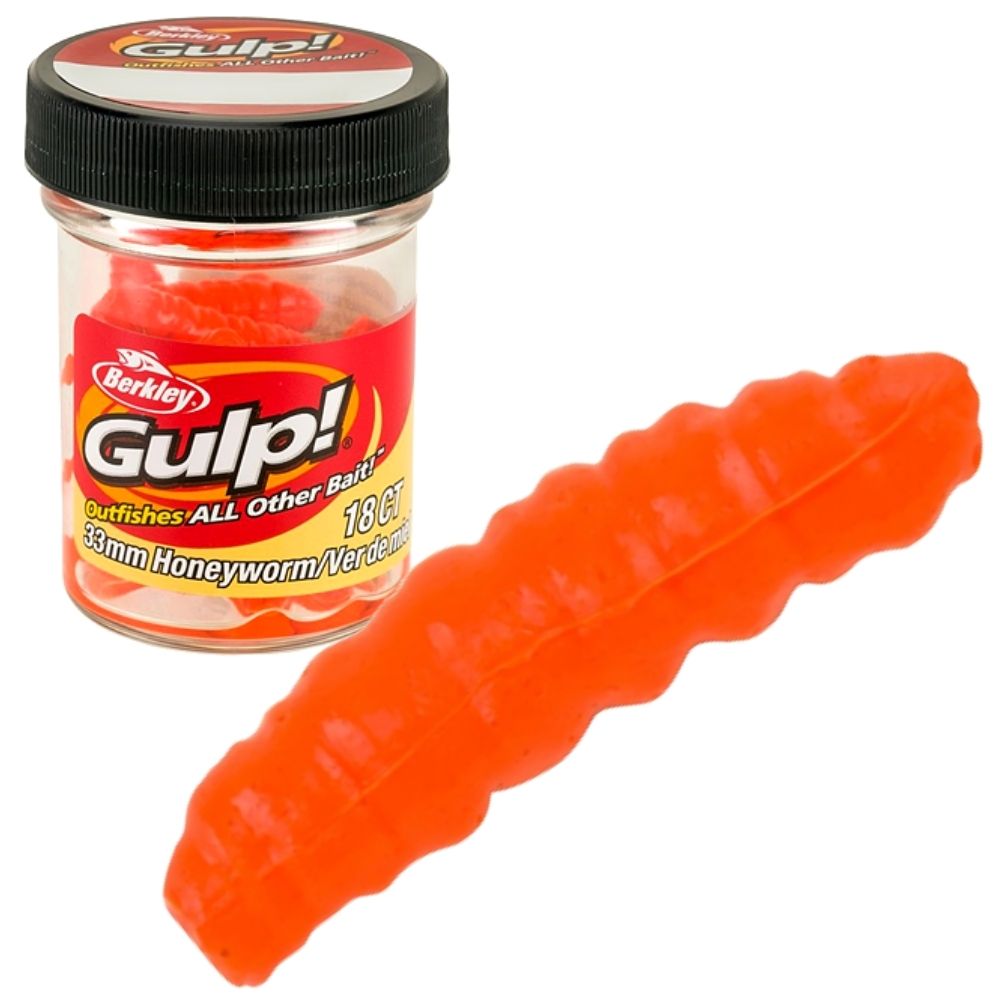 BERKLEY GULP Scented Soft Bait Honey Worm B.I.G. 33mm - Image 6