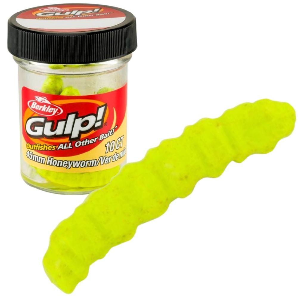 BERKLEY GULP Scented Soft Bait Honey Worm GIANT 45mm - Image 5