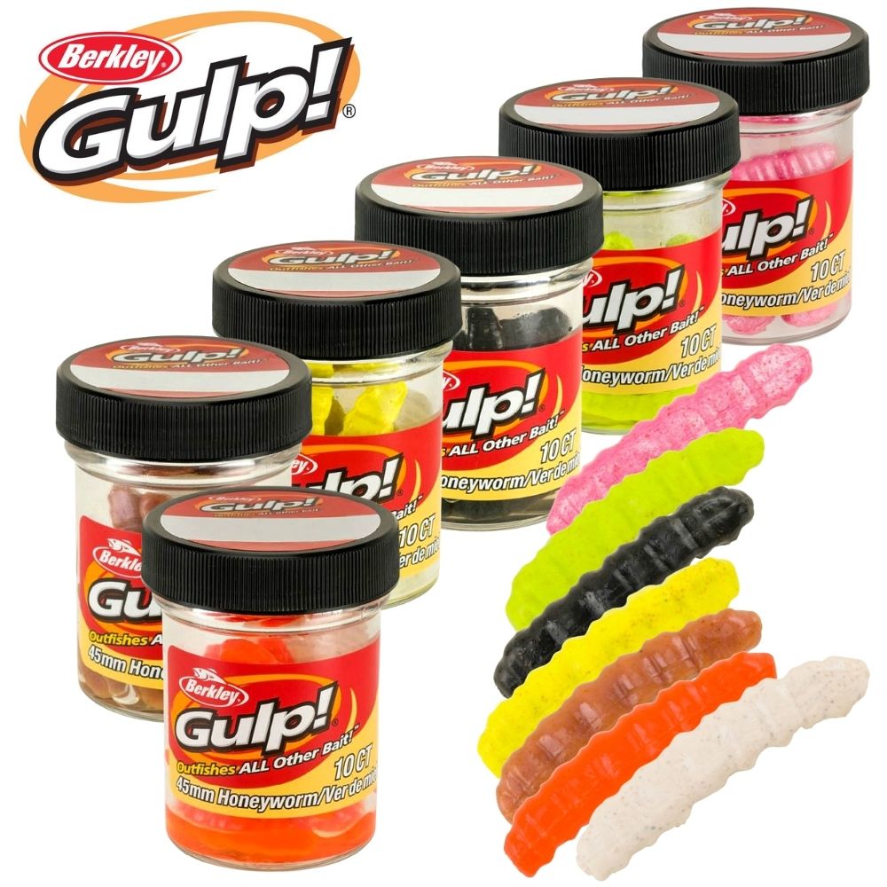 BERKLEY GULP Scented Soft Bait Honey Worm GIANT 45mm