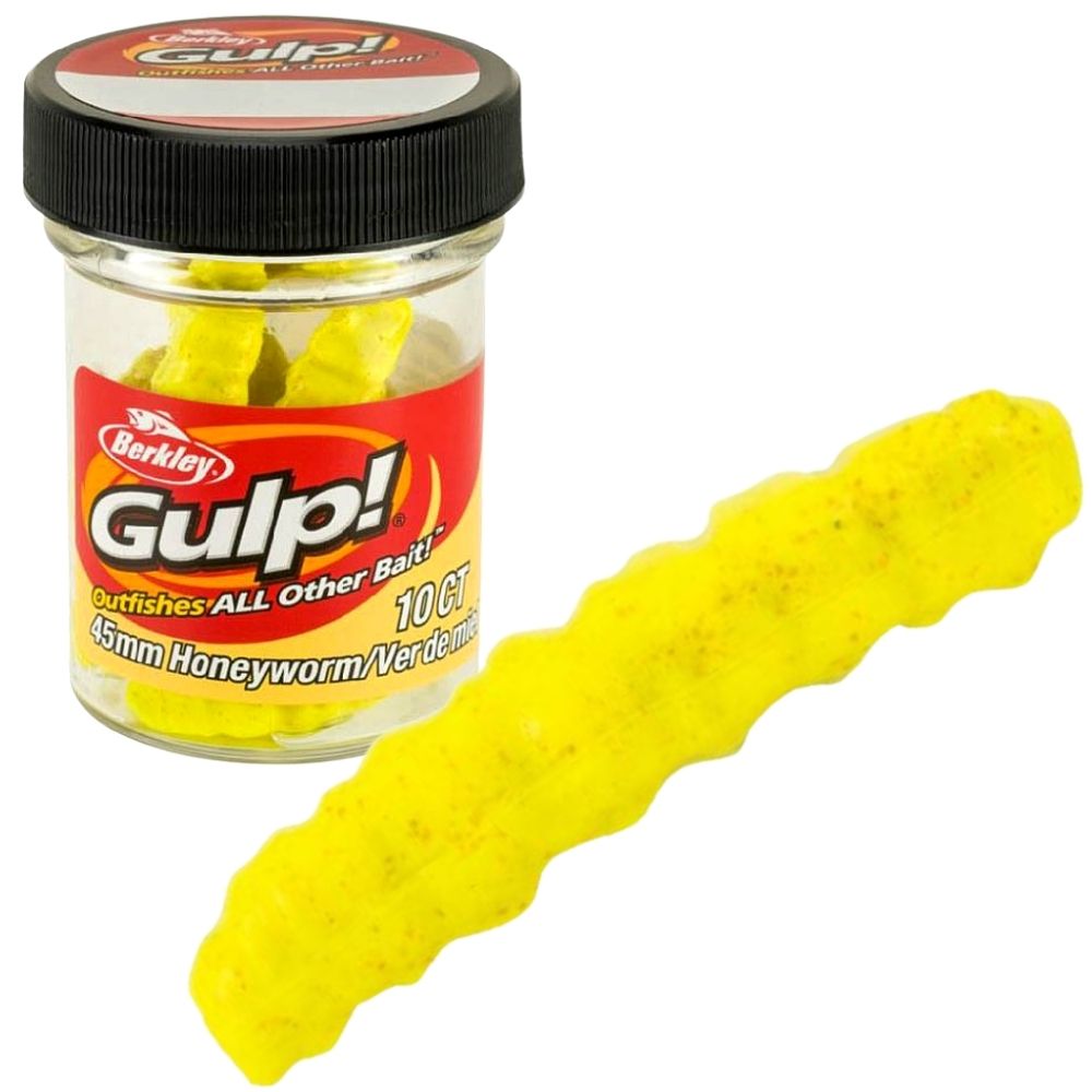 BERKLEY GULP Scented Soft Bait Honey Worm GIANT 45mm - Image 6