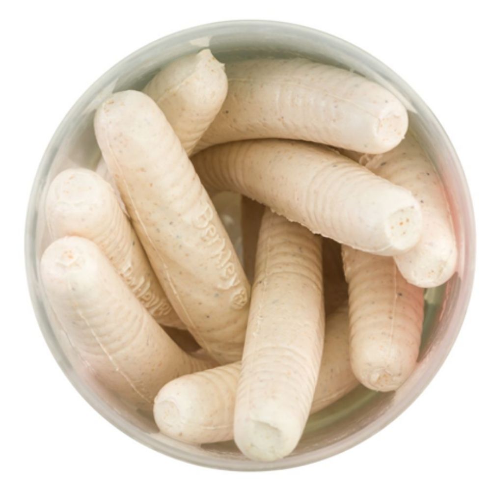BERKLEY Gulp Scented Soft Bait Lure NIGHTCRAWLER 3in/Milky White - Image 3