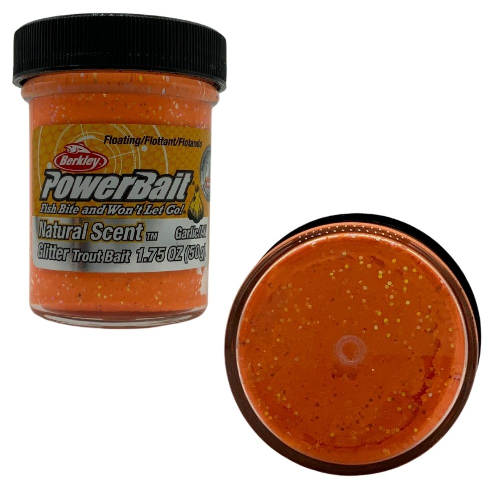 BERKLEY PowerBait Trout Bait Glitter Dough Natural Scent GARLIC 1.75oz/50g - Image 2