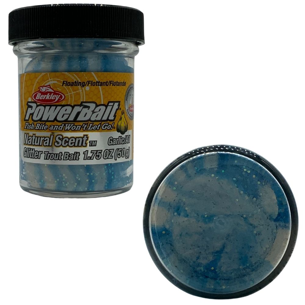 BERKLEY PowerBait Trout Bait Glitter Dough Natural Scent GARLIC 1.75oz/50g - Image 4