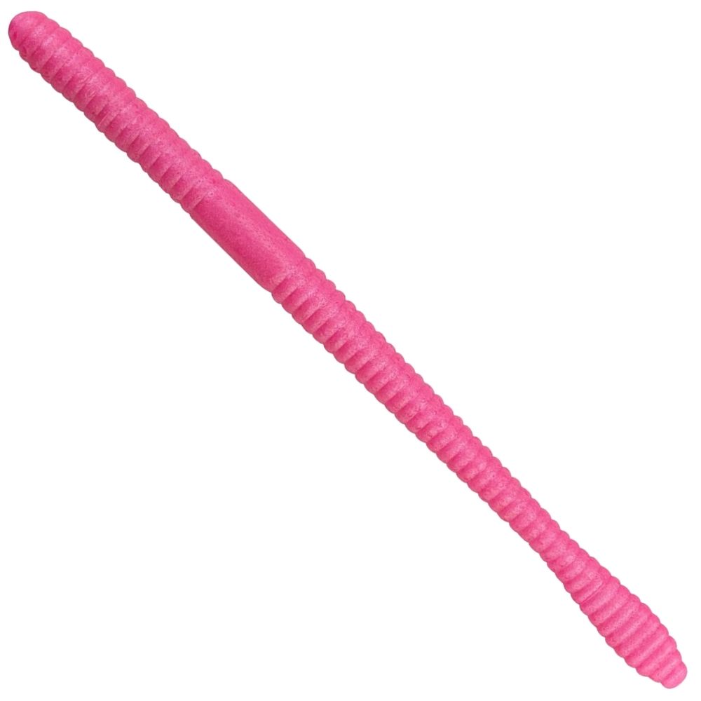 BERKLEY PowerBait Scented Soft Lure Floating Steelhead Worm 4inch Bubblegum - Image 2