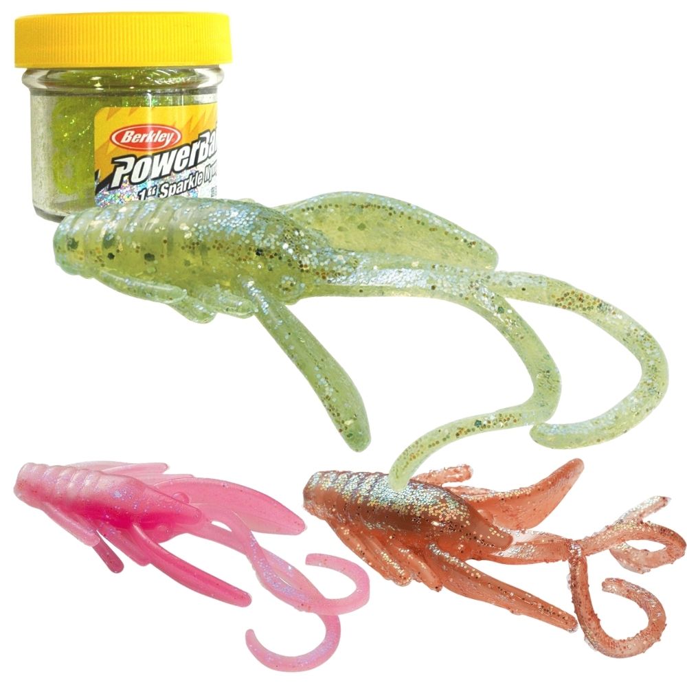 BERKLEY PowerBait Scented Soft Bait Lure Micro Sparkle NYMPH 2.5cm/12pcs