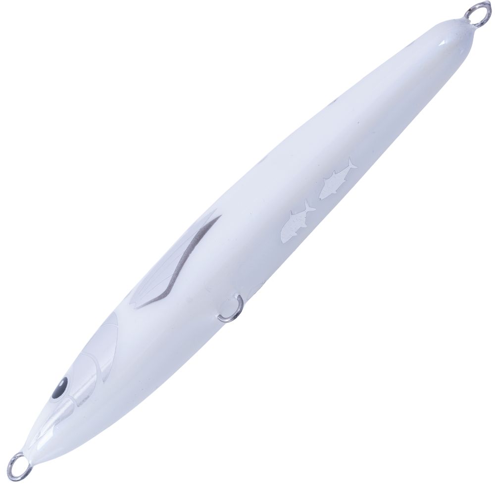 BERTOX Handmade Balanced Wooden Slow Sinking Stick Bait 20cm/125g White Sardine - Image 3