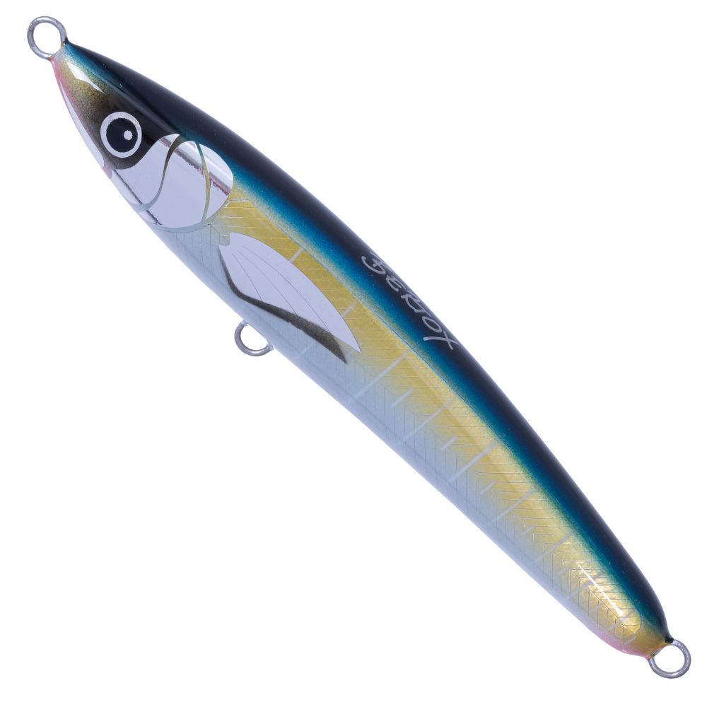 BERTOX Handmade Balanced Wooden Slow Sinking Stick Bait 20CM/125g Yellowfin - Image 2