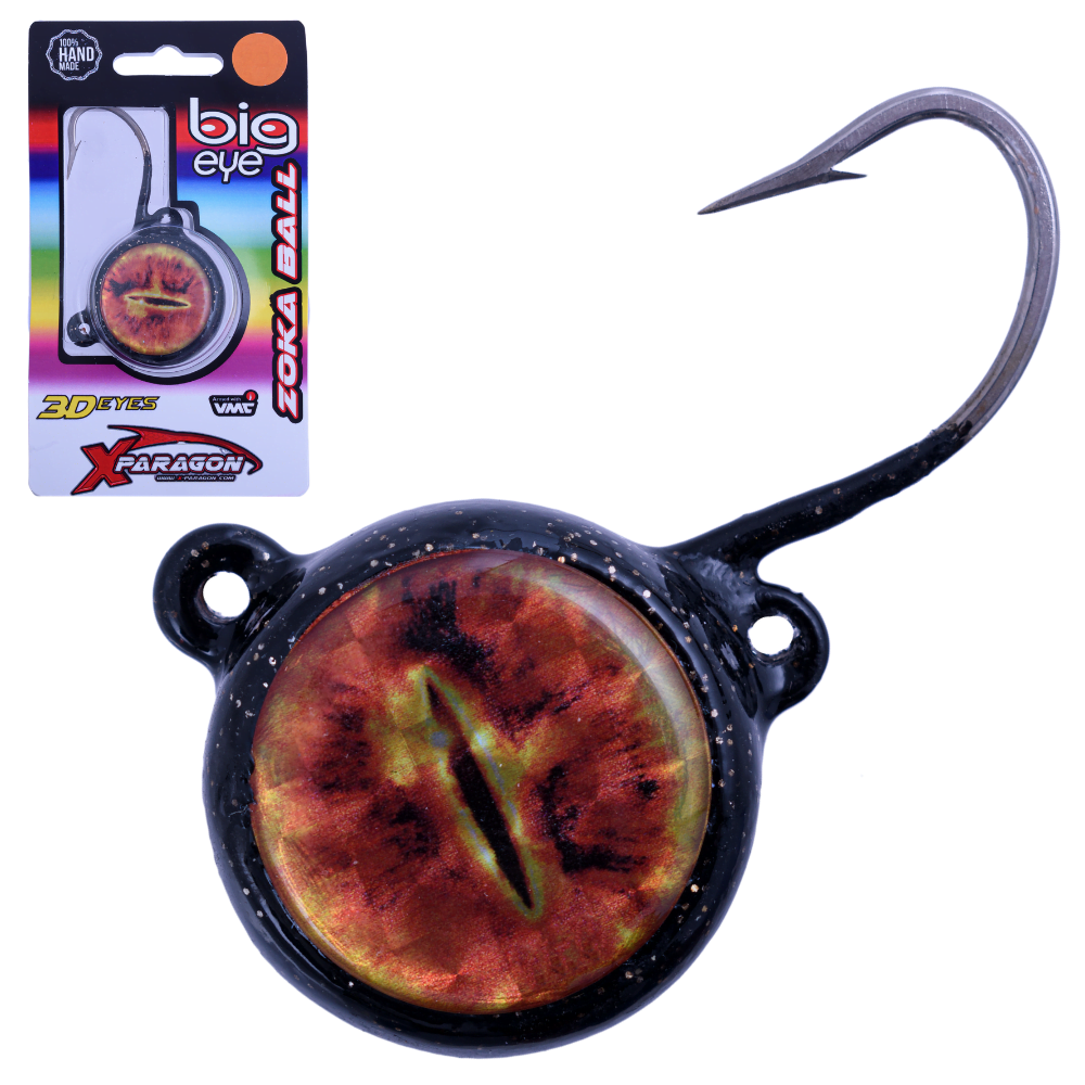 X-PARAGON Saltwater Fishing Jig Head Rig BIG EYE Zoka Ball 160g - Image 2