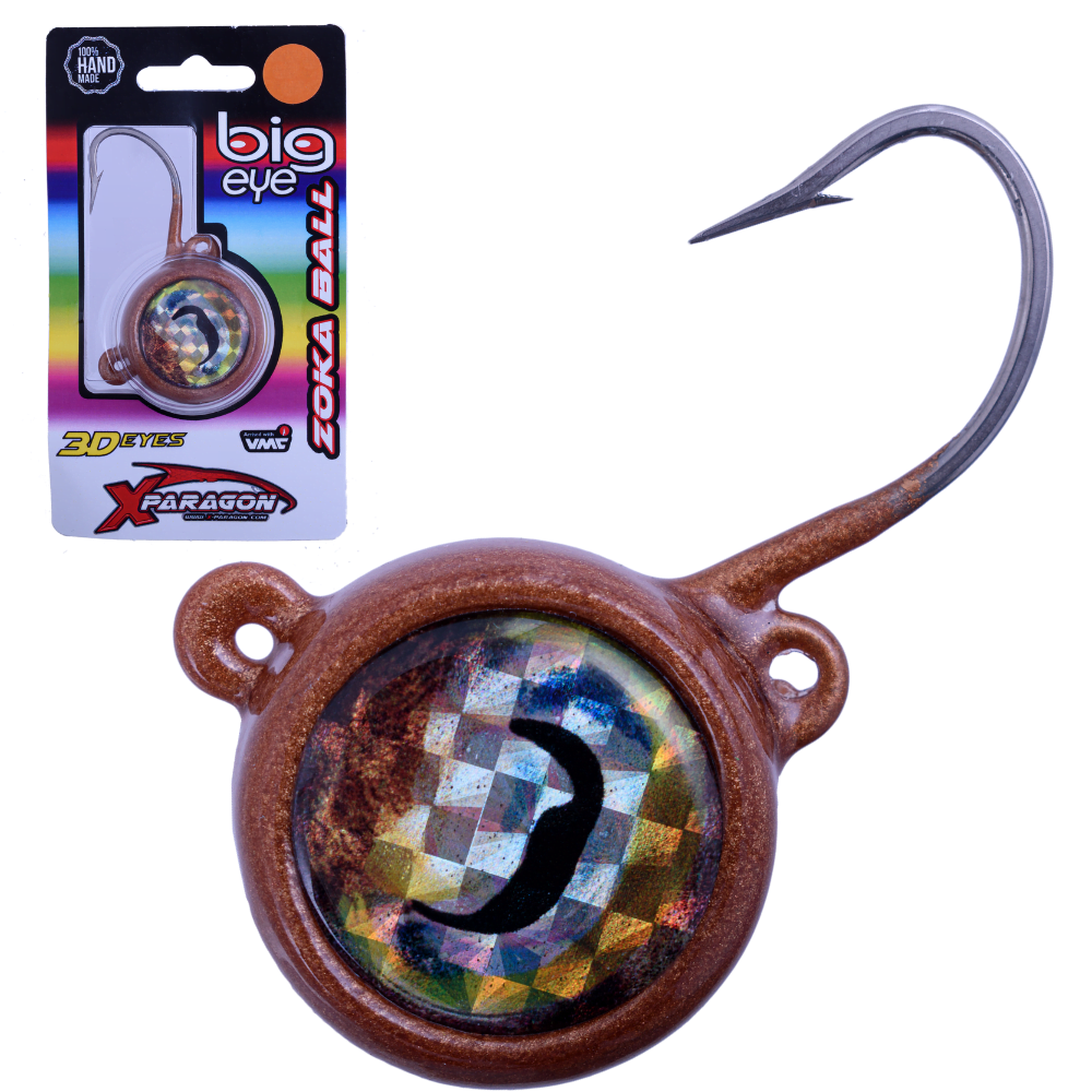 X-PARAGON Saltwater Fishing Jig Head Rig BIG EYE Zoka Ball 160g - Image 4