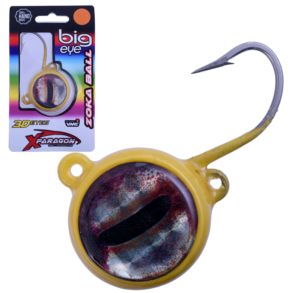 X-PARAGON Saltwater Fishing Jig Head Rig BIG EYE Zoka Ball 160g - Image 12