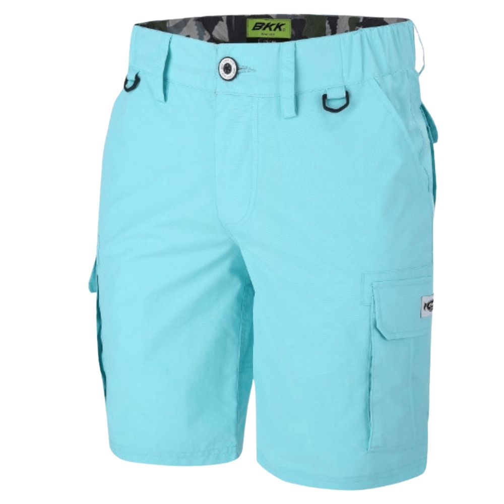 BKK TerraTex Fabric Quick Dry Fishing Shorts CARGO-QD Light Blue