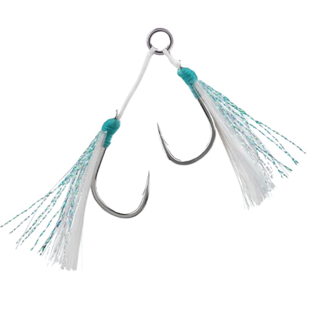 BKK Light Game Glow-Fibre Double Assist Jig Hooks SHORE PATROL+ - Image 2