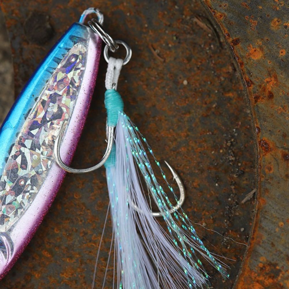 BKK Light Game Glow-Fibre Double Assist Jig Hooks SHORE PATROL+ - Image 4