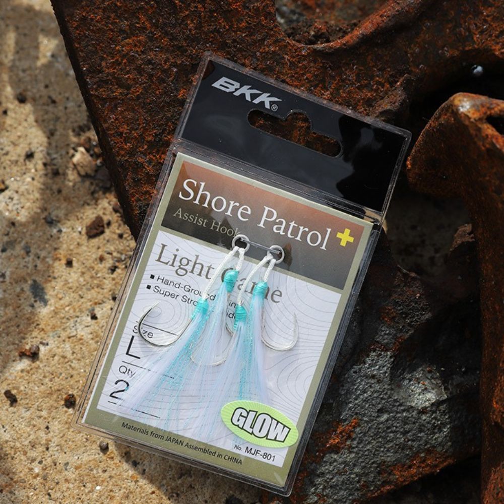 BKK Light Game Glow-Fibre Double Assist Jig Hooks SHORE PATROL+ - Image 5