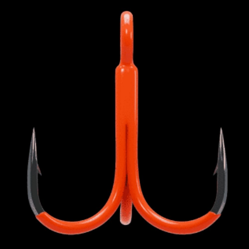 BKK Freshwater Fishing Orange UV Coated Treble Lure Hook SPEAR-21 UVO - Image 5