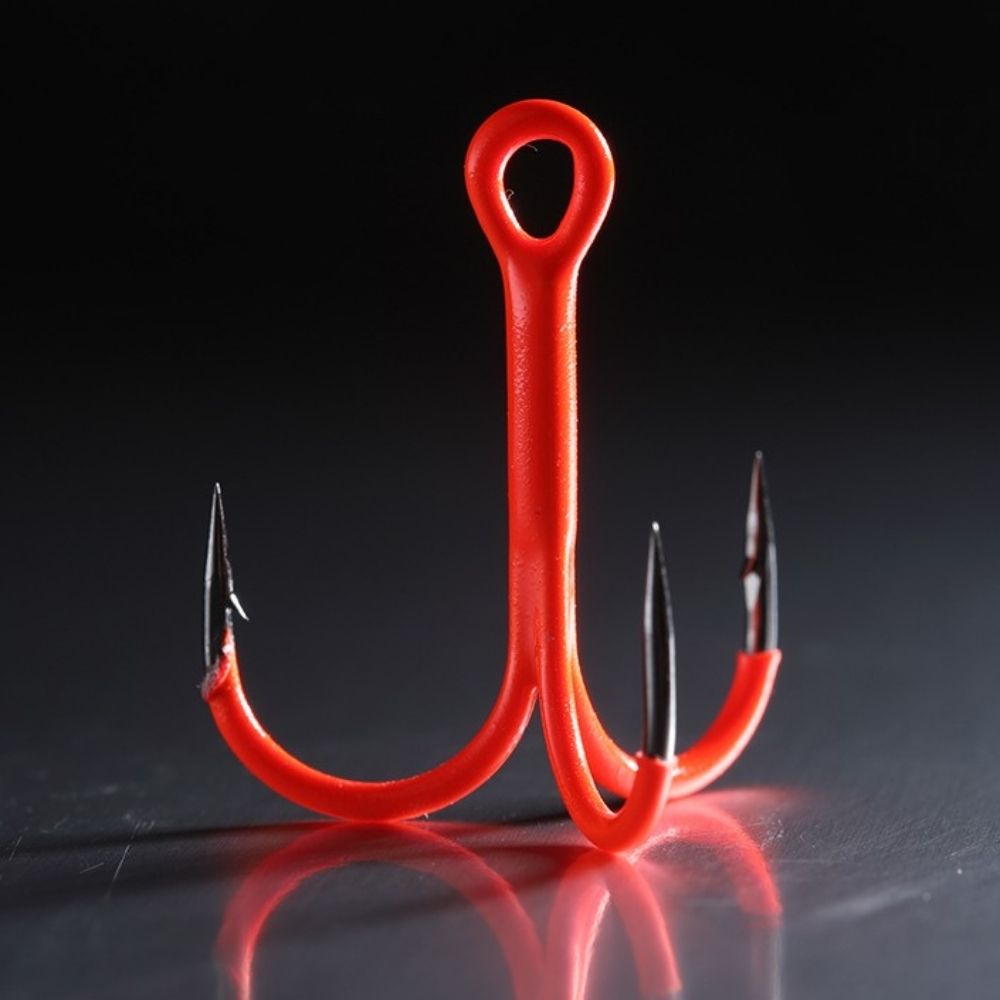 BKK Freshwater Fishing Orange UV Coated Treble Lure Hook SPEAR-21 UVO - Image 6