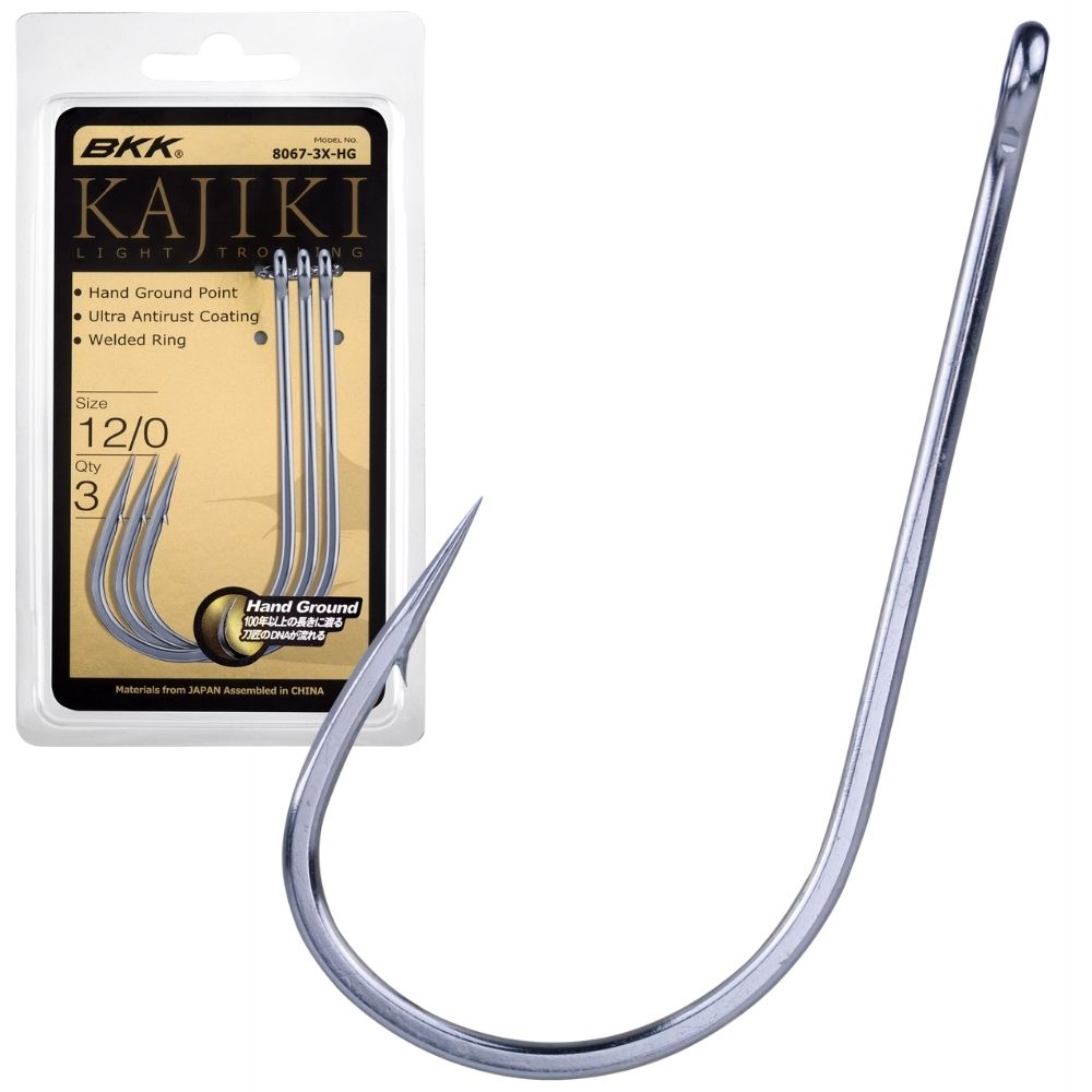 BKK Offshore Fishing Light Trolling Hook KAJIKI 8067-3X-HG