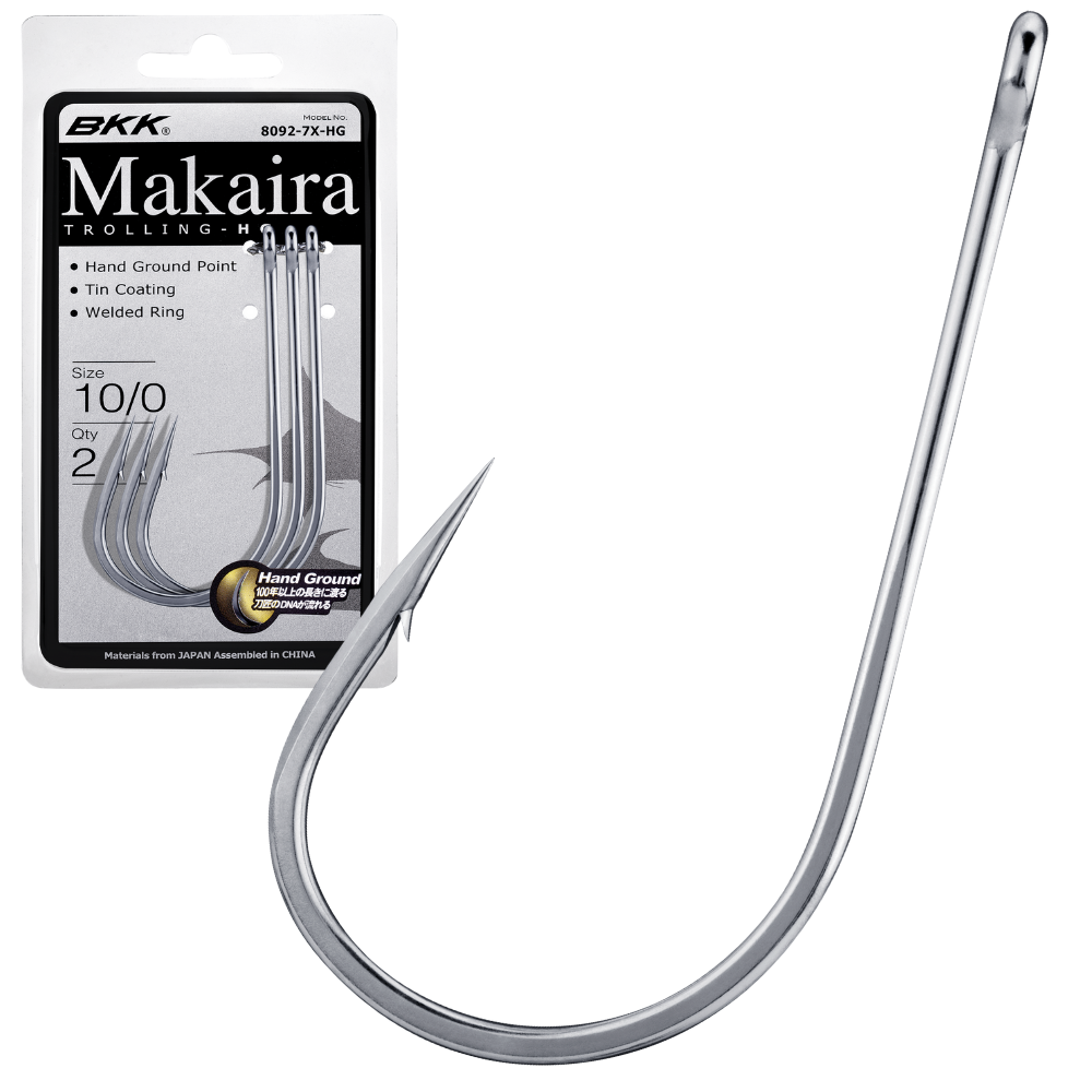BKK Saltwater Hand Ground Heavy Duty Trolling Hook MAKAIRA HD