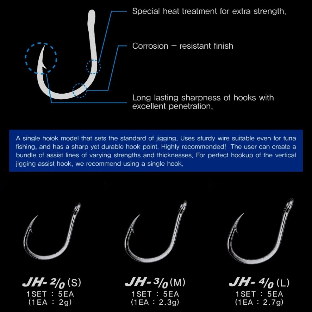 NS Black Hole Saltwater Fishing Powerful Jigging Hooks - Image 4