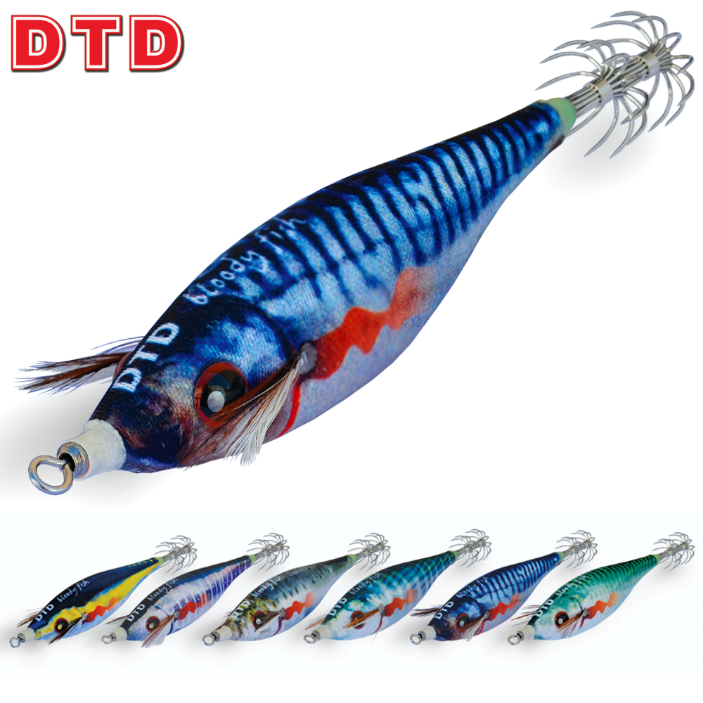 Details about   Dtd Squid Fishing Live Skin Effect Squid Jig Bloody Fish 2.0