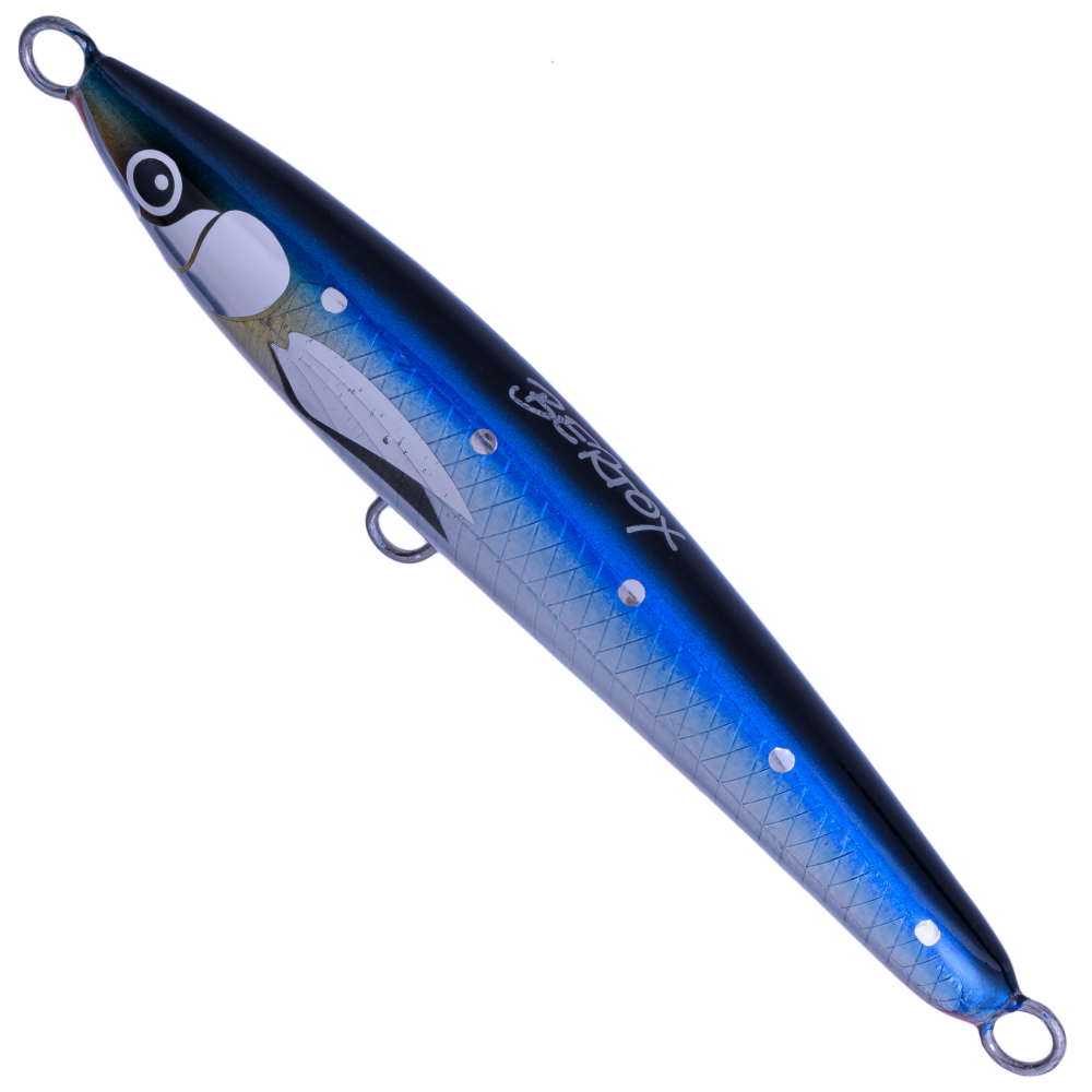 BERTOX Saltwater Handmade Wooden Sinking STICK BAIT 15cm/45g Blue Sardine - Image 2