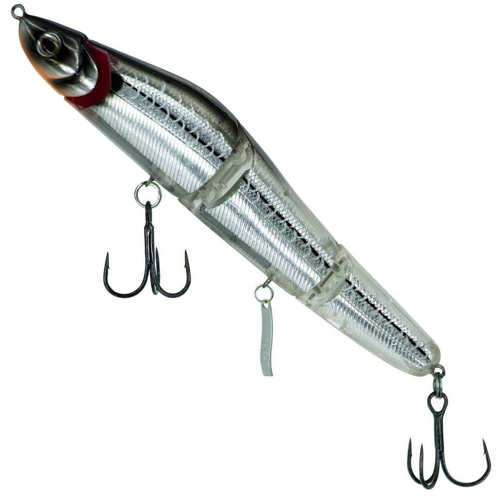 MOLIX Jointed Lipless Jerkbait Minnow Lure BRIGANTE 160FL Ghost Silver Stripe - Image 2