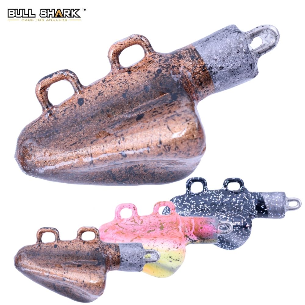 BULL SHARK Weighted Heads For Squid Shape Soft Lures KRAKEN 100g