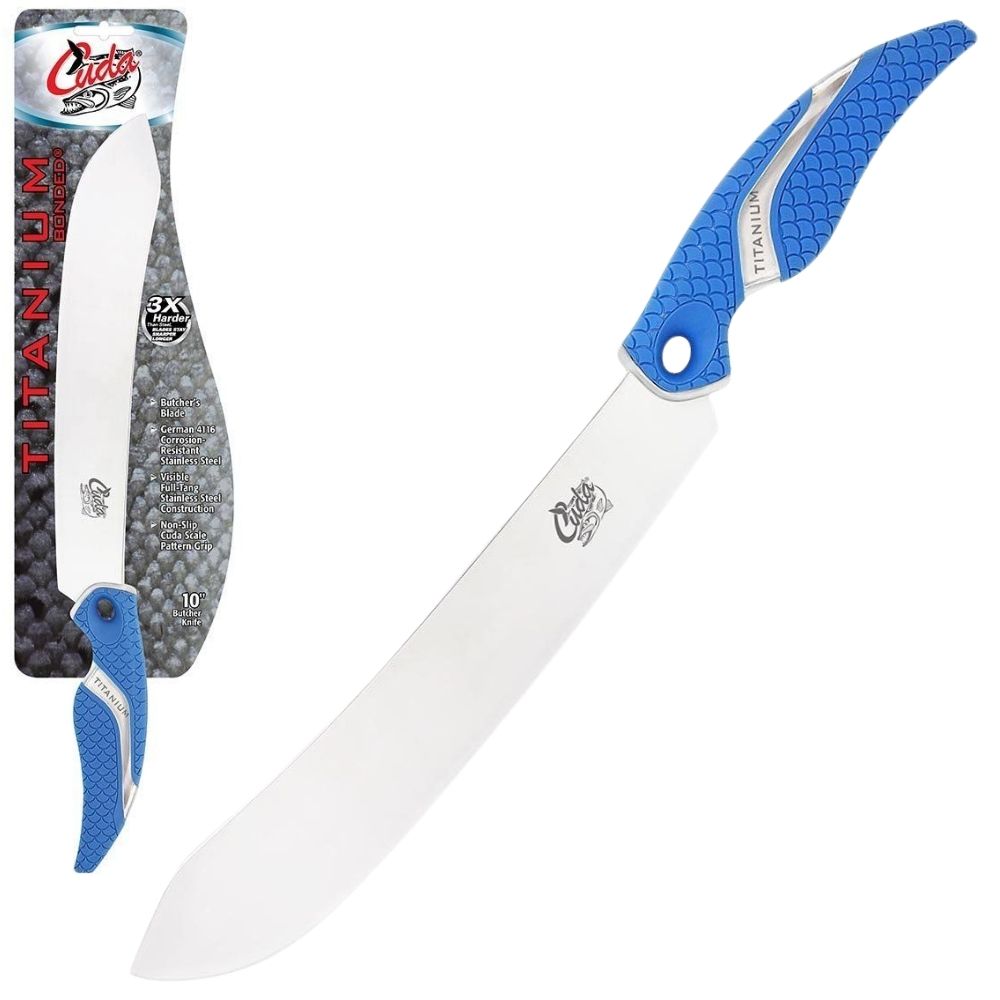 CUDA Fish Cutting Titanium Bonded Butcher's Knife 10"